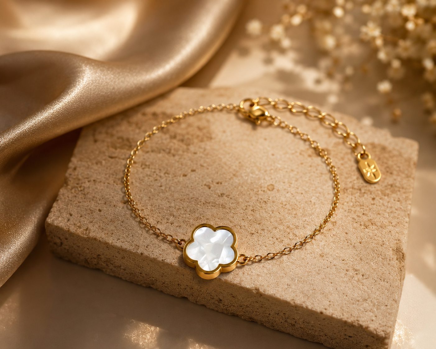 Anti Tarnished Motif Chain Bracelet