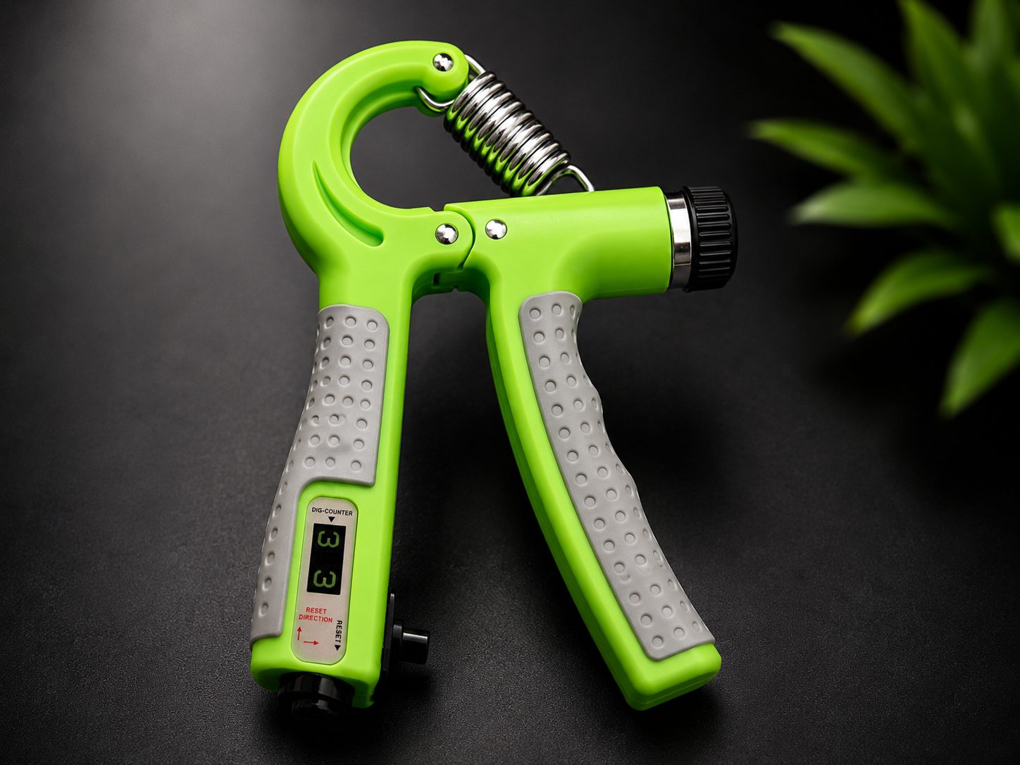 Adjustable Hand Grip Strengthener with Mechanical Counting Dial