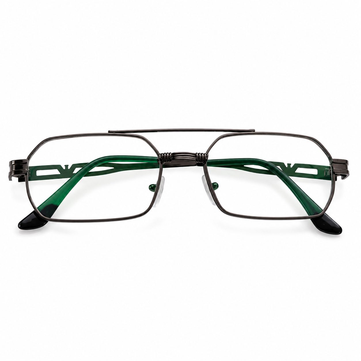 Aviator computer glasses with a metal frame