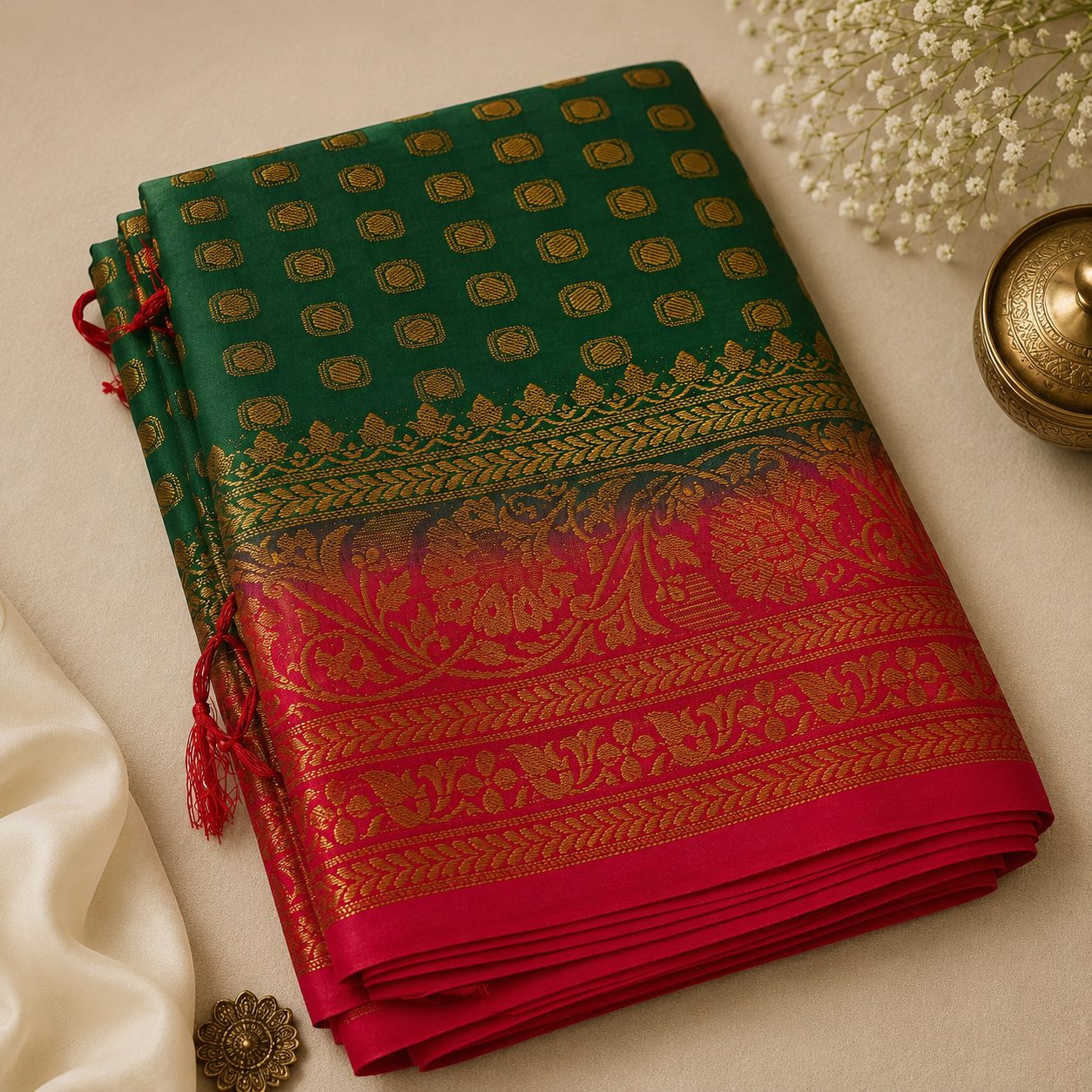 Green Saree
