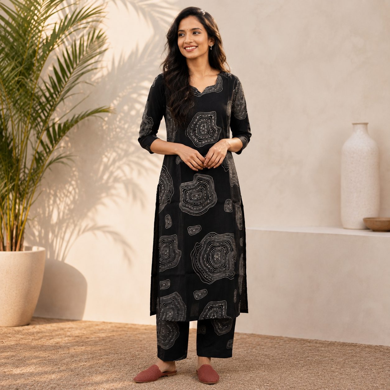 Women Printed Straight Kurta Set