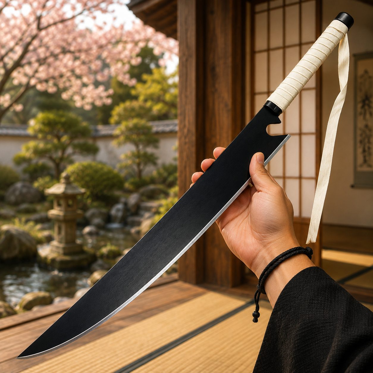 Ichigo Kurosaki Zangetsu Katana Replica | Bleach Anime Cleaver Style Sword